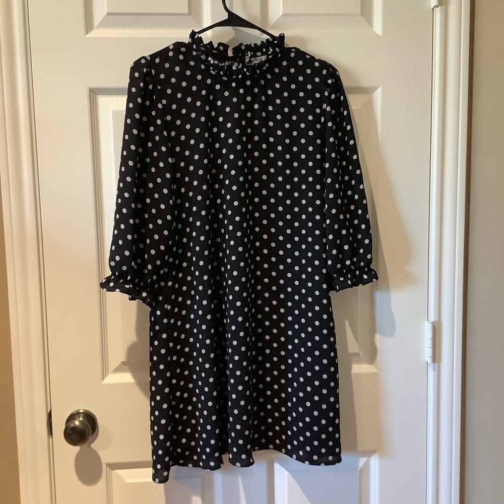 Black & White Polka Dot Dress